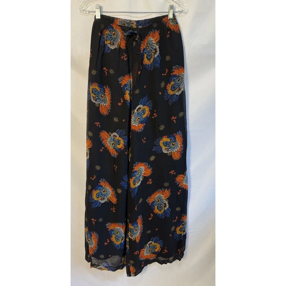 VTG 70s Franck Olivier Paris Pilazzo Wide Leg Pants 42 Boho MOD Hippie